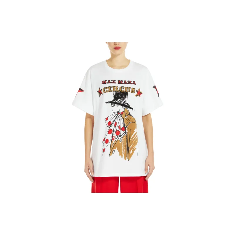 MaxMara Graphic Printed Crewneck T Shirt-1