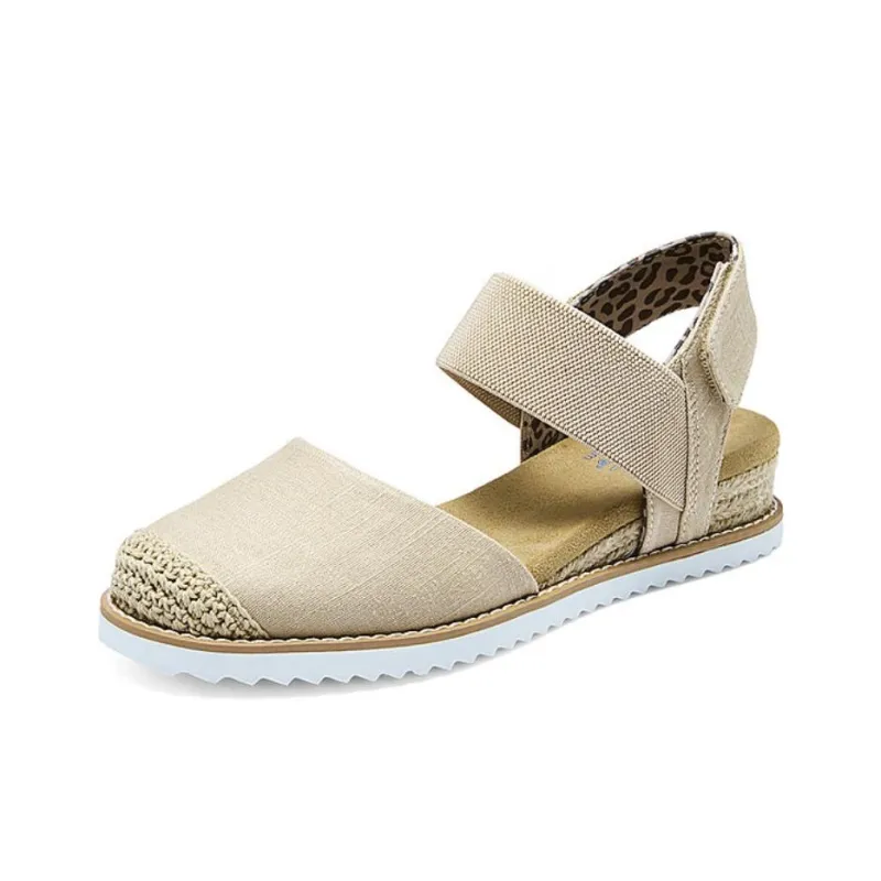 Skechers DESERT KISS Anti Slip Wear Resistant Breathable Quick Dry Low Top Casual Shoes Women's Beige-2