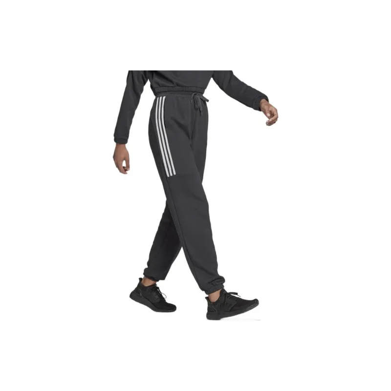Adidas Knitted Sports Pants Women's Gray-1