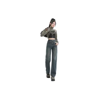SONGS ALONG Jeans Women's Vintage Blue