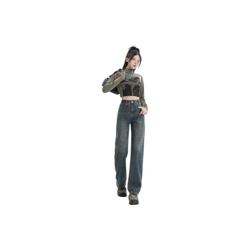 SONGS ALONG Jeans Women's Vintage Blue-0