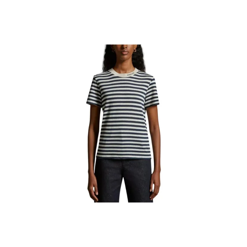 Moncler Striped T Shirt T Shirt Women's Multicolor-2