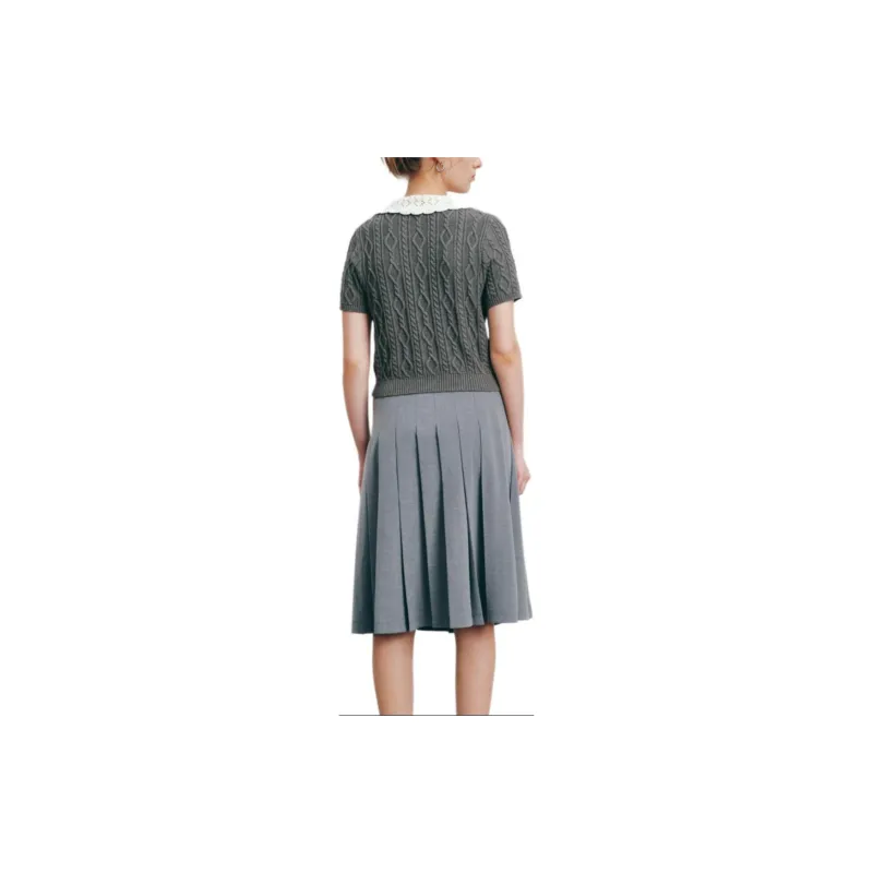 URBAN REVIVO Casual Long Skirt Women's-8