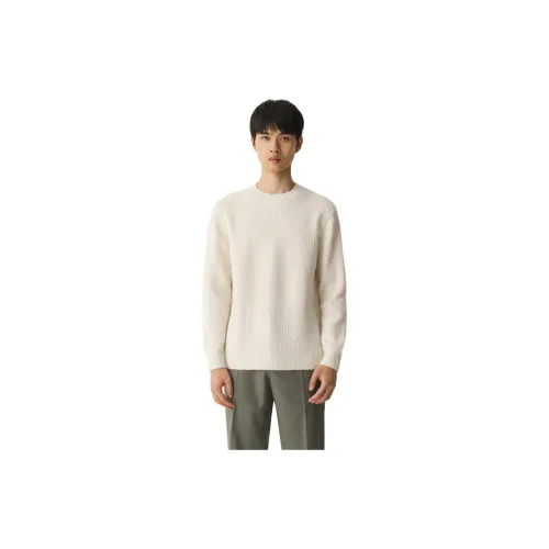 MAIGRE SIMHAT Cashmere Sweaters Men Camellia White