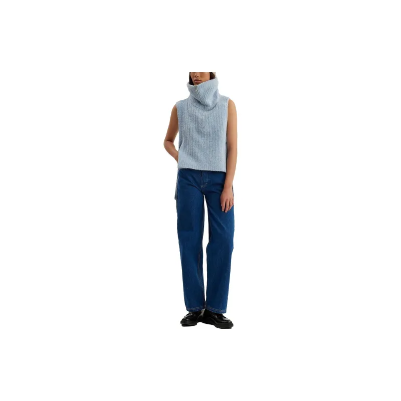 HOLZWEILER Tank Tops Women's Light Blue-1