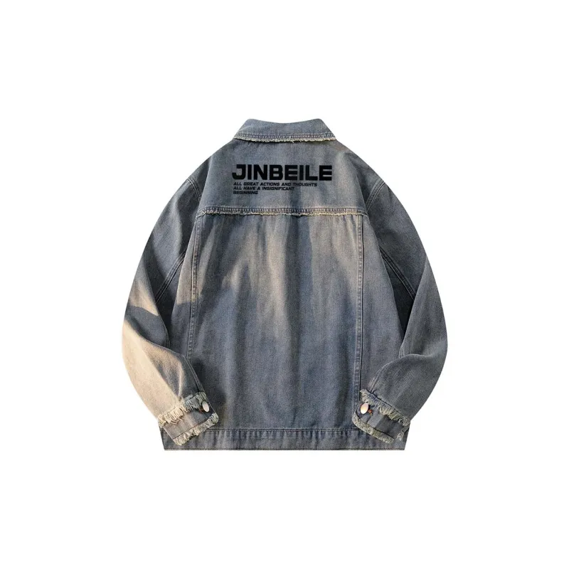 JINBEILE Denim Jackets Unisex-1