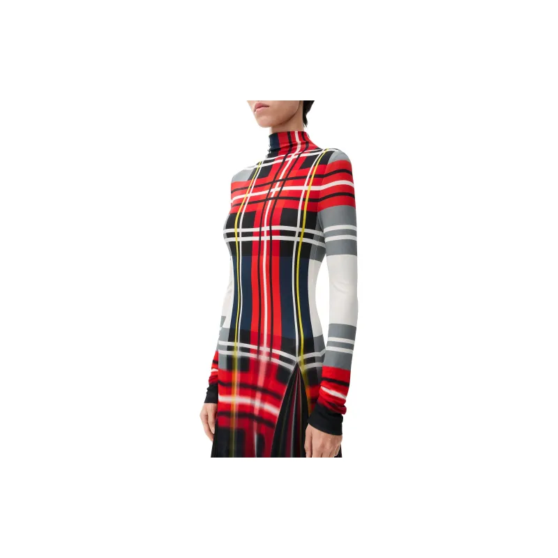 LOEWE FW24 Long Sleeved Dress Women's Red-3