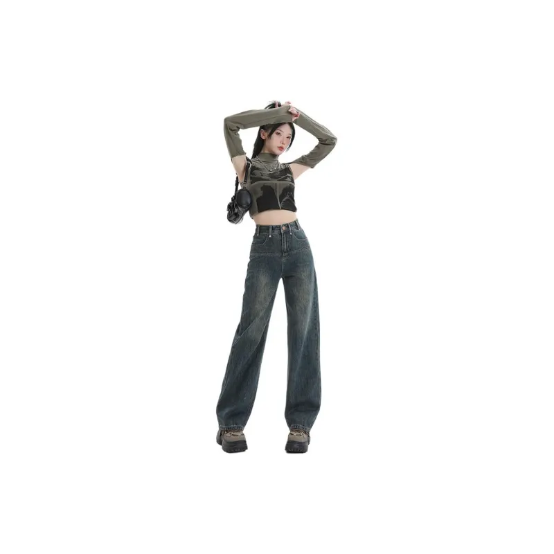 SONGS ALONG Jeans Women's Vintage Blue-2