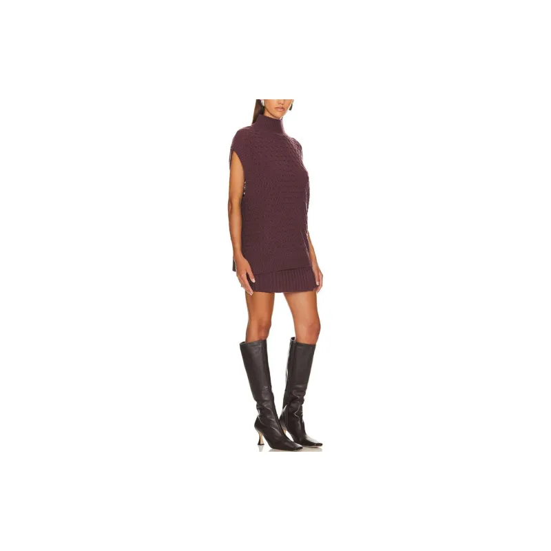 FREE PEOPLE Skirt Set Women's Plum Jam Color-1