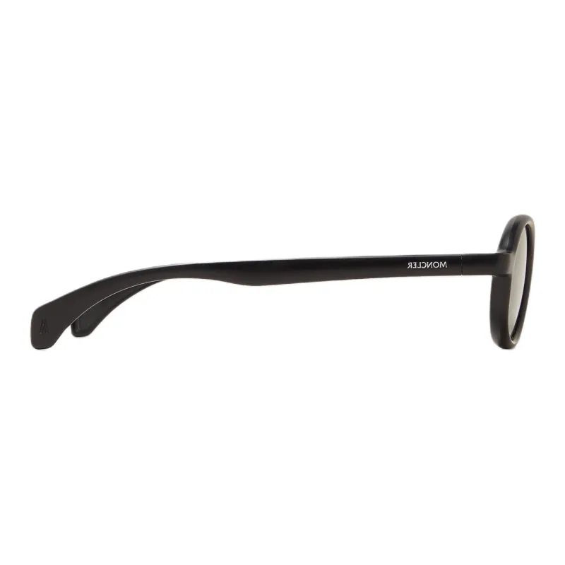 Moncler Injection Molded Plastic Oval Sunglasses Unisex Matte Black-2
