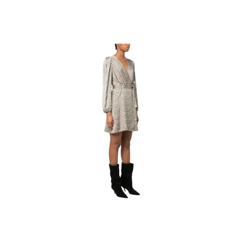 LIU·JO Geometric Pattern Wrap Dress-2