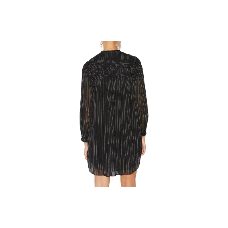 ISABEL MARANT ETOILE Leozi Striped Voile Mini Dress-2