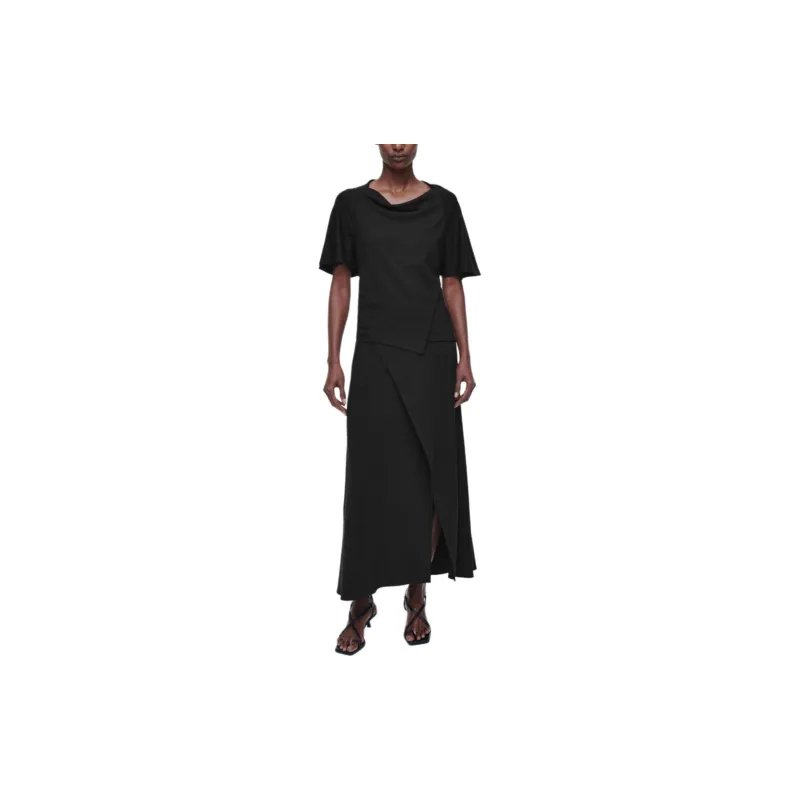 COS Casual Long Skirt Women's Black-4