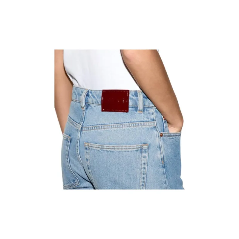 GUCCI Low Waist Cropped Denim Pants 'Blue'-4
