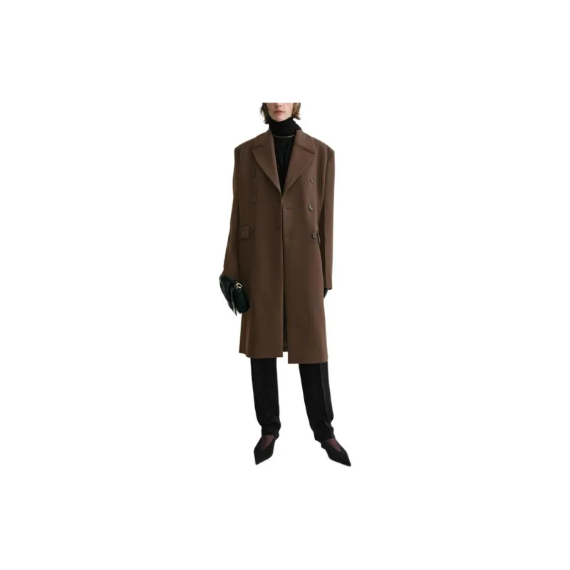 TOTEME Broad Double-Breasted Midi Coat-1