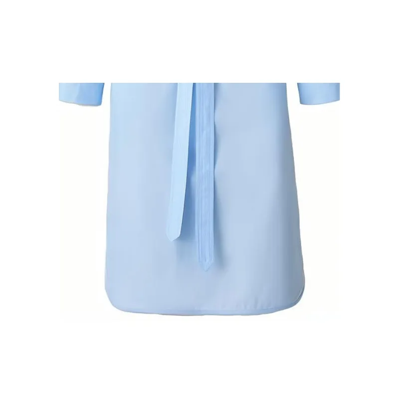 Burberry Long Sleeved Dress Women's Light Blue-5