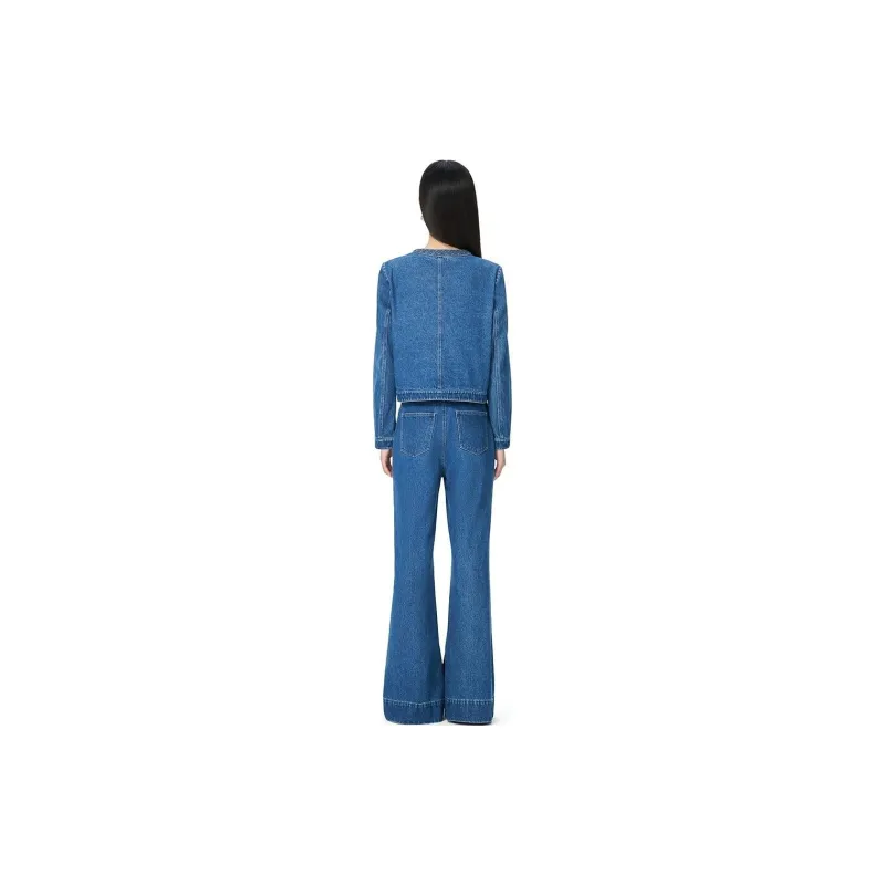 Caroline FW24 Denim Jacket Women's Blue-4