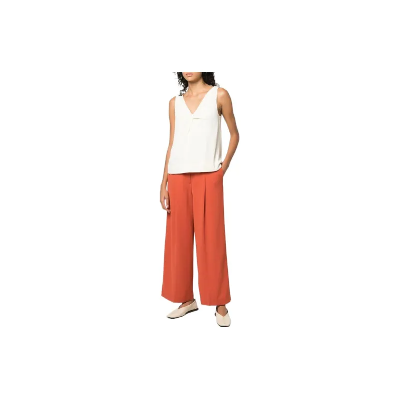 THEORY Knitted Sweatpants Women's Orange Red-1