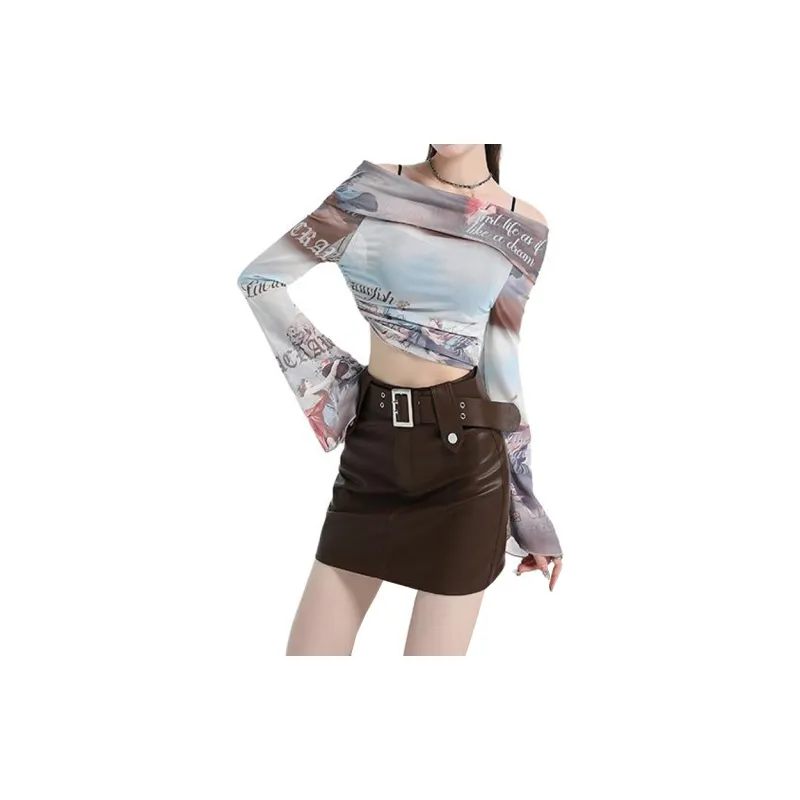 Concubine Zhu Leather Short Skirts Women's-18