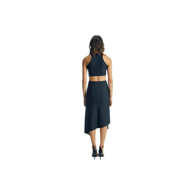 COPERNI High Waisted Asymmetric Midi Skirt-1
