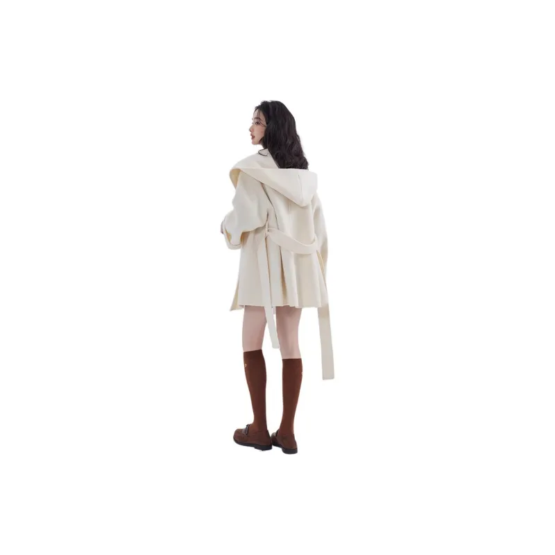 DEAR DEER PUFF Coats Women's White-1