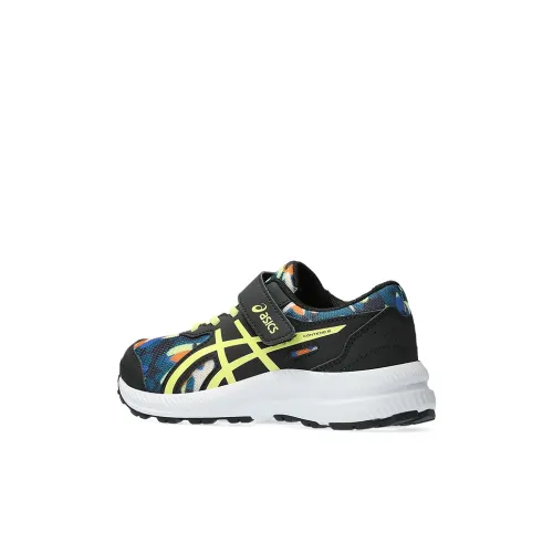 Asics Contend 8 PS 'Black Glow Yellow Camo'