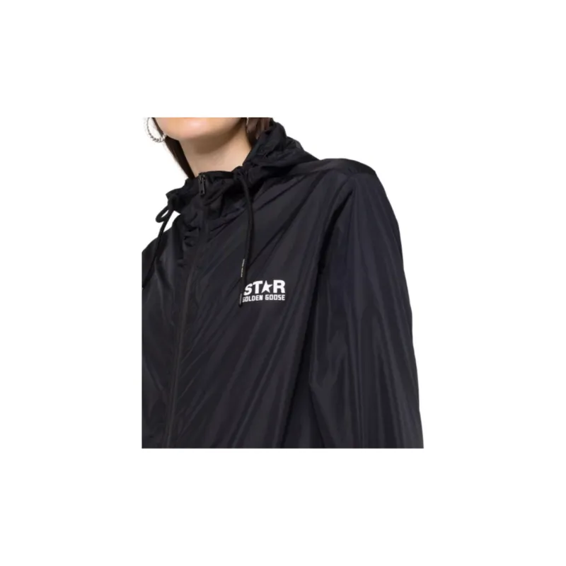 Golden Goose Star Printed Hooded Windbreaker-4