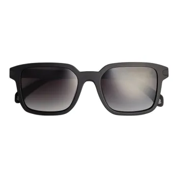 Moncler Acetate Aluminum Square Sunglasses Unisex Black