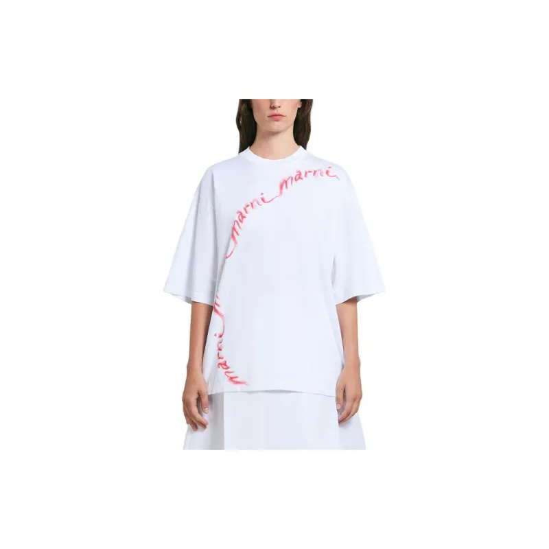 MARNI Logo Printed Oversized T Shirt-1