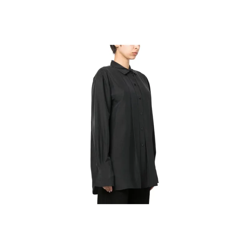 TOTEME Pleated Silk Shirt-3