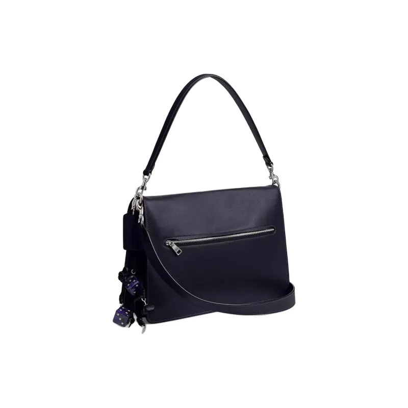 COACH Tabby Grained Leather Shoulder Bag Crossbody Bag Large Size Women's Marine Blue-1