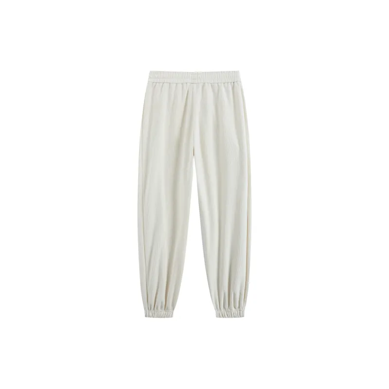 Kappa 1916 Series Knitted Sweatpants Women's White-1