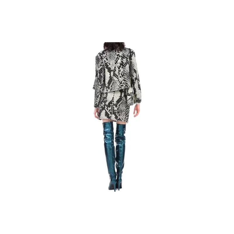 PINKO Split-neck Long-sleeve Blouse-5