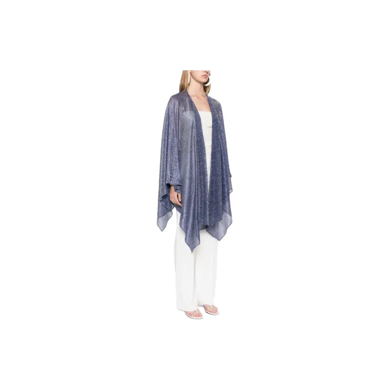Talbot Runhof Semi sheer Metallic Cape-3