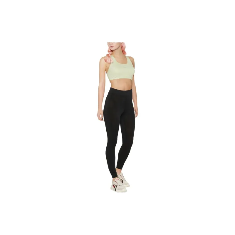 Nike Women's Swoosh High Rise Leggings Black/Black/White-1