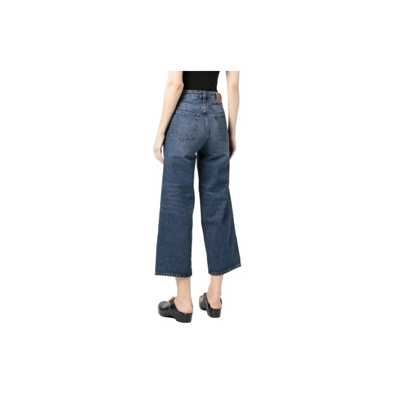 TOTEME Cropped Wide Leg Jeans-2