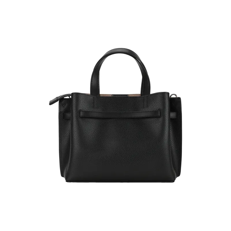 MICHAEL KORS Emilia Leather Shoulder Bag Crossbody Bag Handbag Small Size Women's Black-4