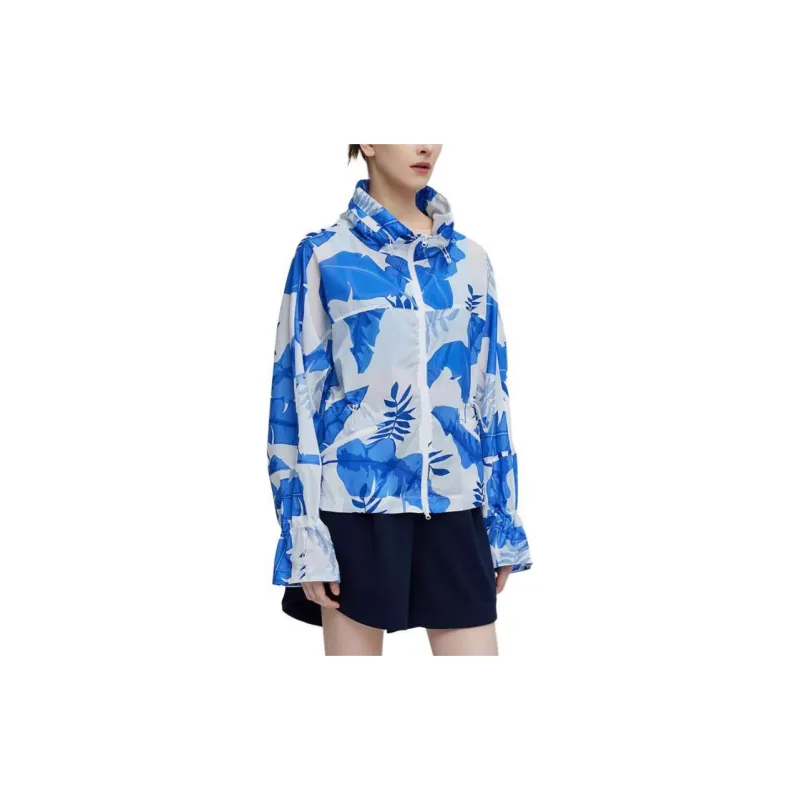 TRICKCOO Jackets Coats Women's Blue-3