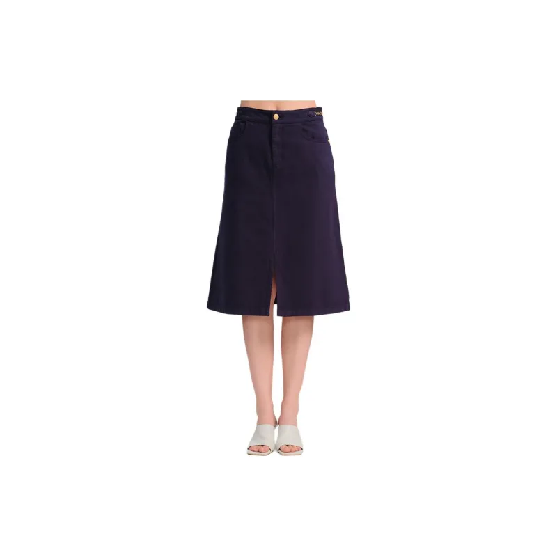 Blood Glitter Denim Long Skirts Women's-4
