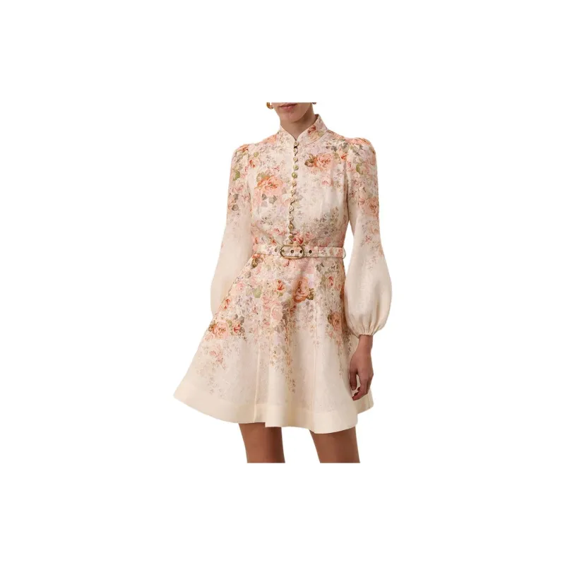 Zimmermann Illustration Buttoned Mini Dress-5