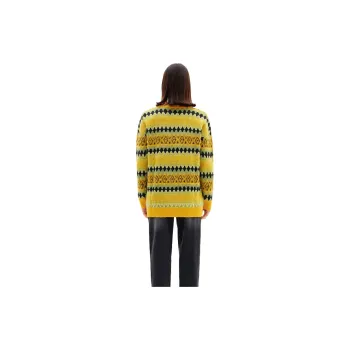 XII BASKET Sweater Women's Medium Yellow