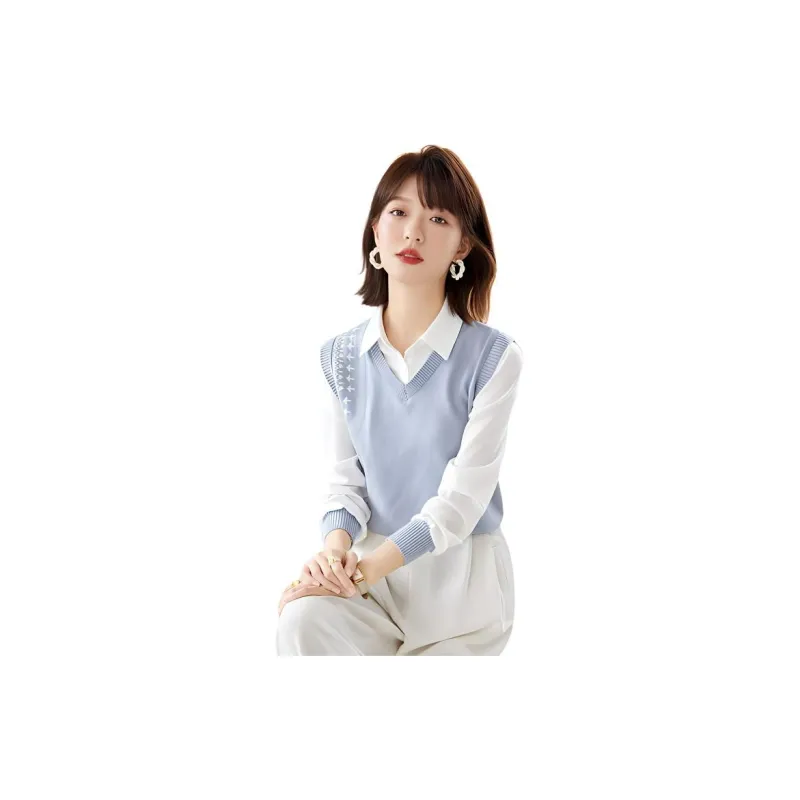 La Chapelle Knitwear Women's Blue-2