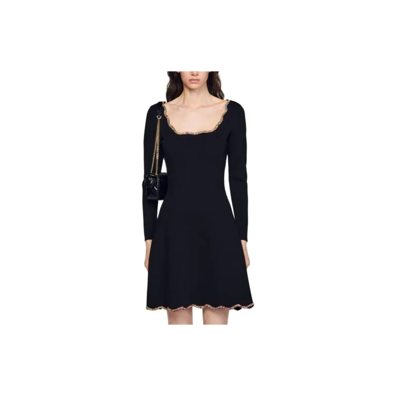 Sandro Rhinestone-embellished Minidress-1