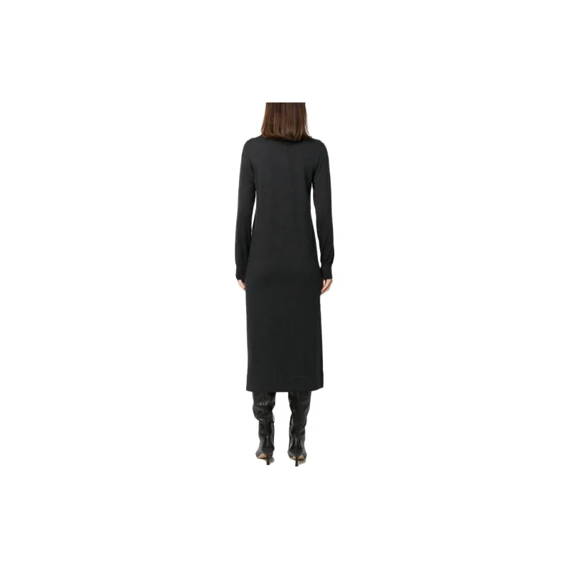 PAROSH Long-Sleeved Dresses Women's Black-2