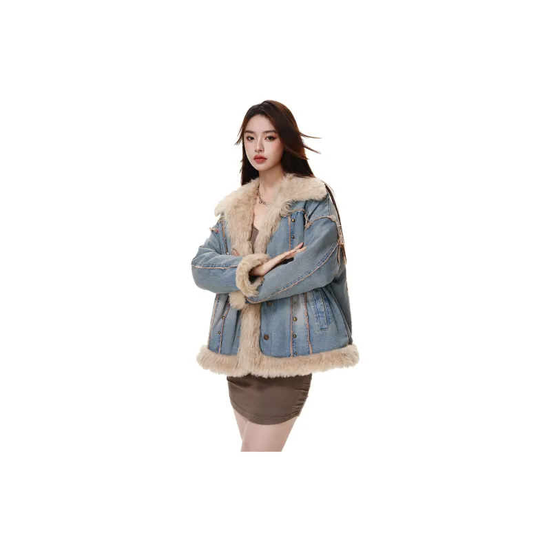 Li Zixian Jackets Women's Blue-1