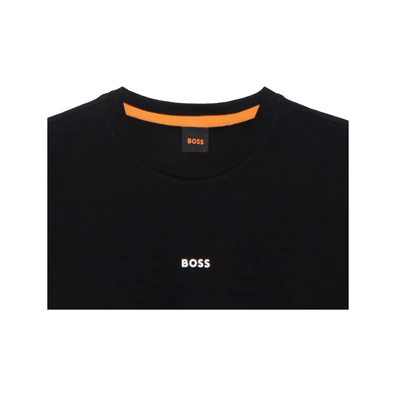 HUGO BOSS Contrast Logo Long Sleeved T Shirt-5