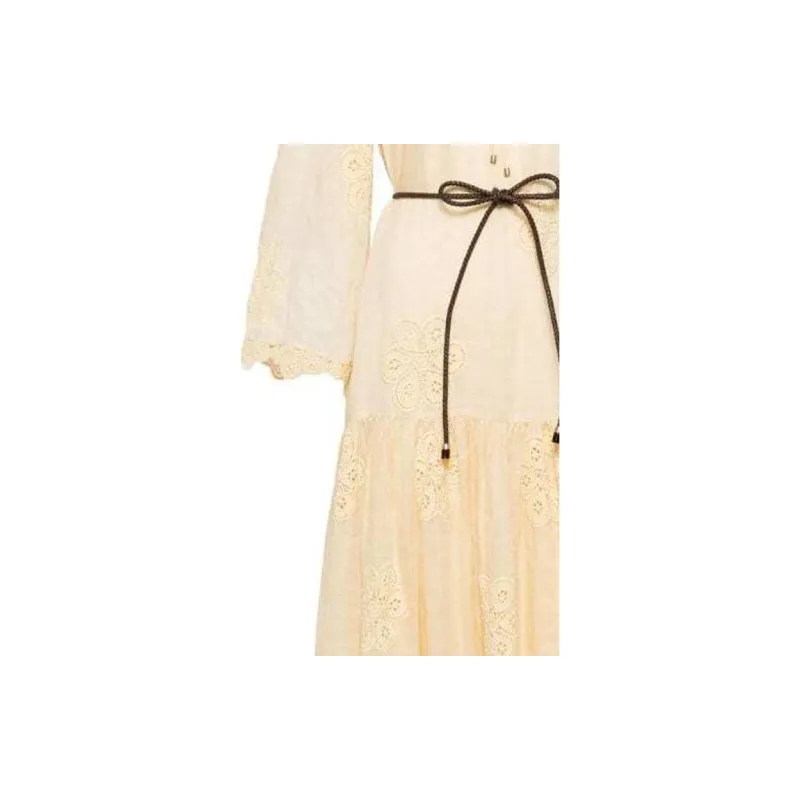 Zimmermann SS24 Long-Sleeved Dresses Women's Sandy Beige-3