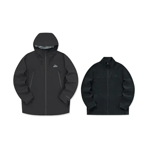 Erke Aspect Windbreaker Jackets Unisex Jet Black