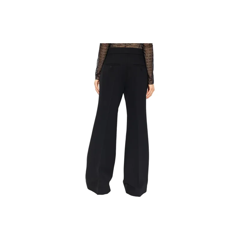 Givenchy Pleat Detailed Flared Trousers-2