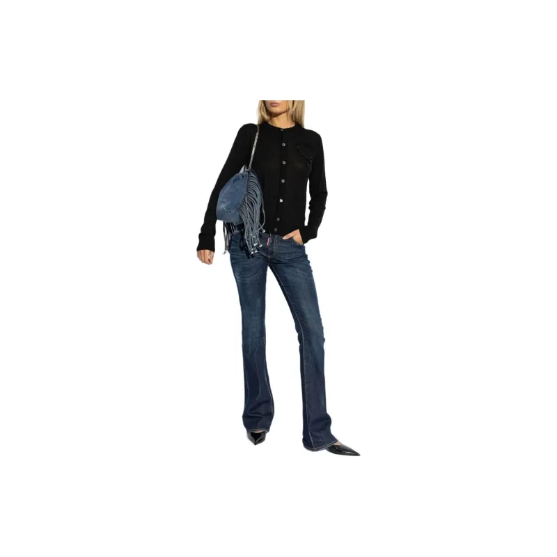 DSQUARED 2 Embellished Crewneck Cardigan-3